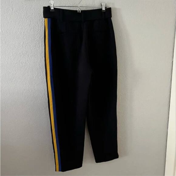 Aritzia Wilfred Tie-Waist Side-Stripe Black Trouser Pants - Picture 6 of 8